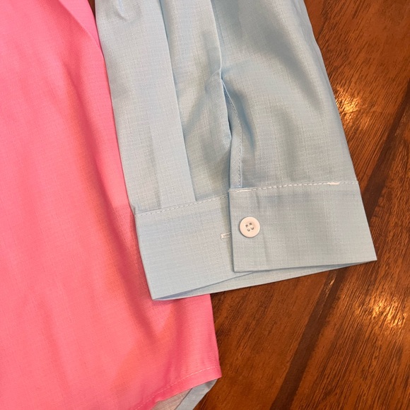 NWT Hardaddy men’s button down shirt XXL colorblock pink blue lightweight - Picture 2 of 10